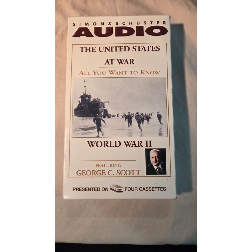 The US at War: World War II- All You Want To Know 4 tapes audiobook cassette set